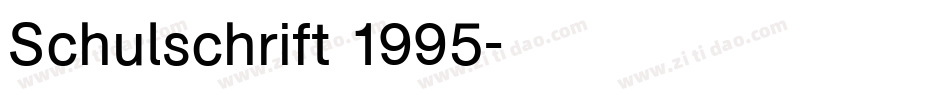 Schulschrift 1995字体转换